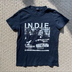 Brandy Melville Graphic Cropped Tee